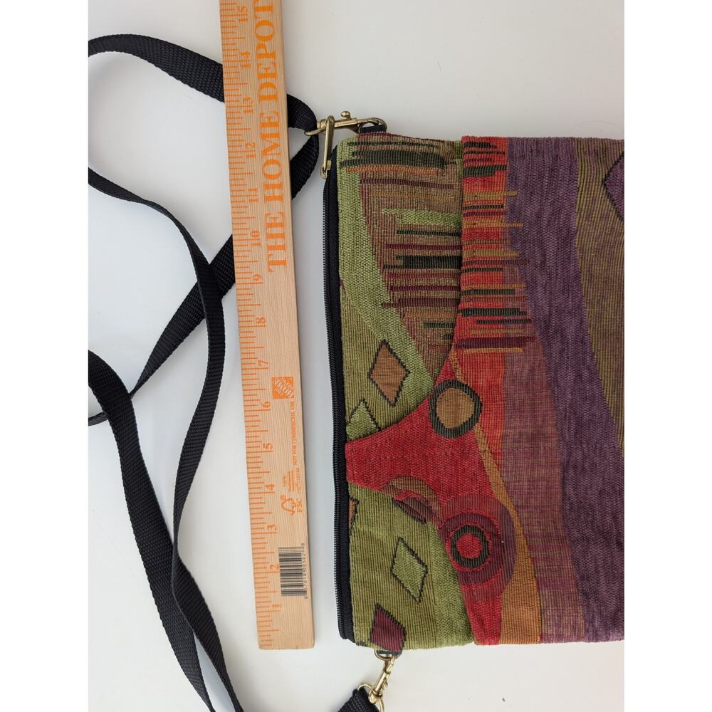 Danny K. Beverly Hills Tapestry Crossbody Bag - Geometric MCM - Made in USA - Picture 5 of 10